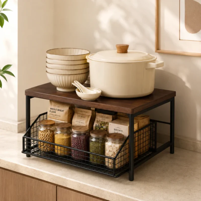 Sliding Kitchen Counter Organizer