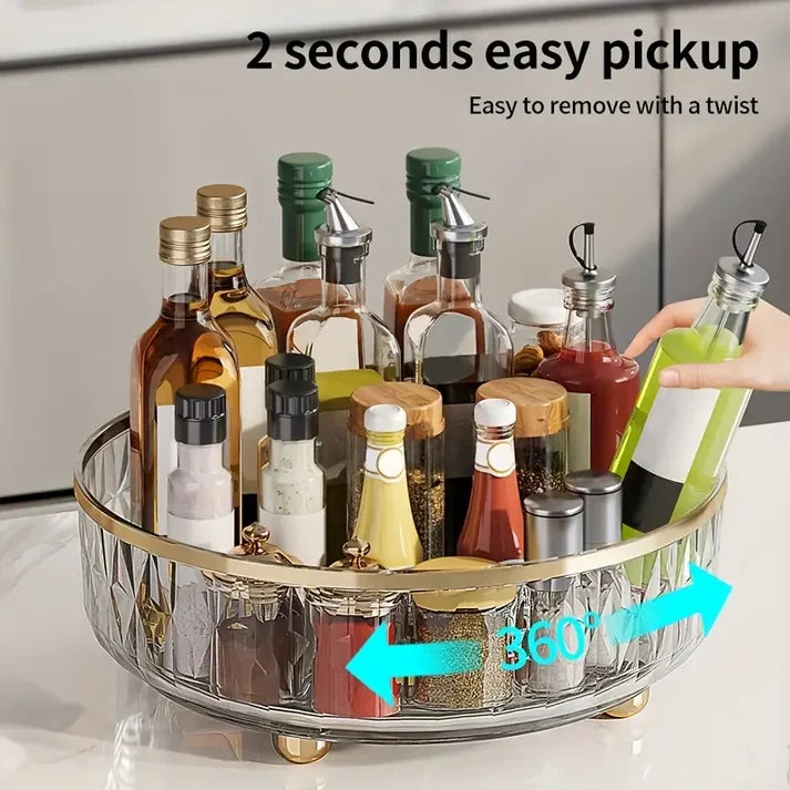 Rotating Organizer For Kitchen Use