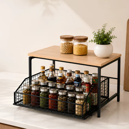 Sliding Kitchen Counter Organizer