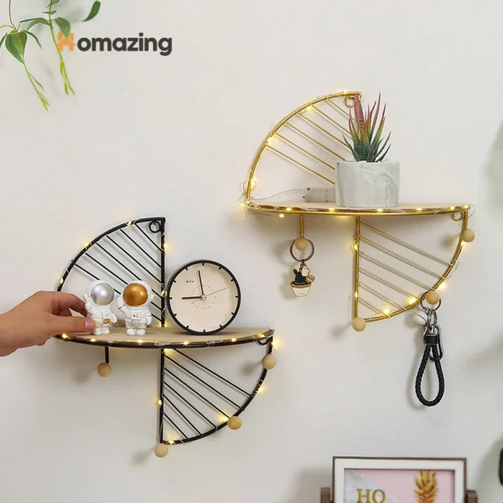 Creative Wall Storage Shelf With Hook