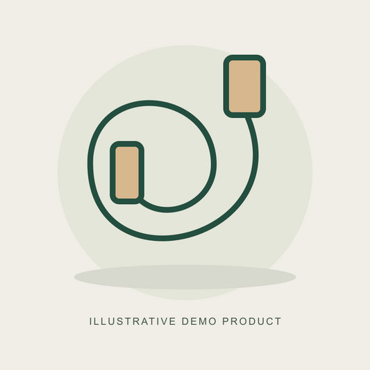 Illustrative demo concept: Braided USB-C Cable. Not actual supplier inventory.