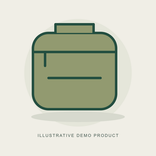 Illustrative demo concept: Compact Travel Organiser. Not actual supplier inventory.