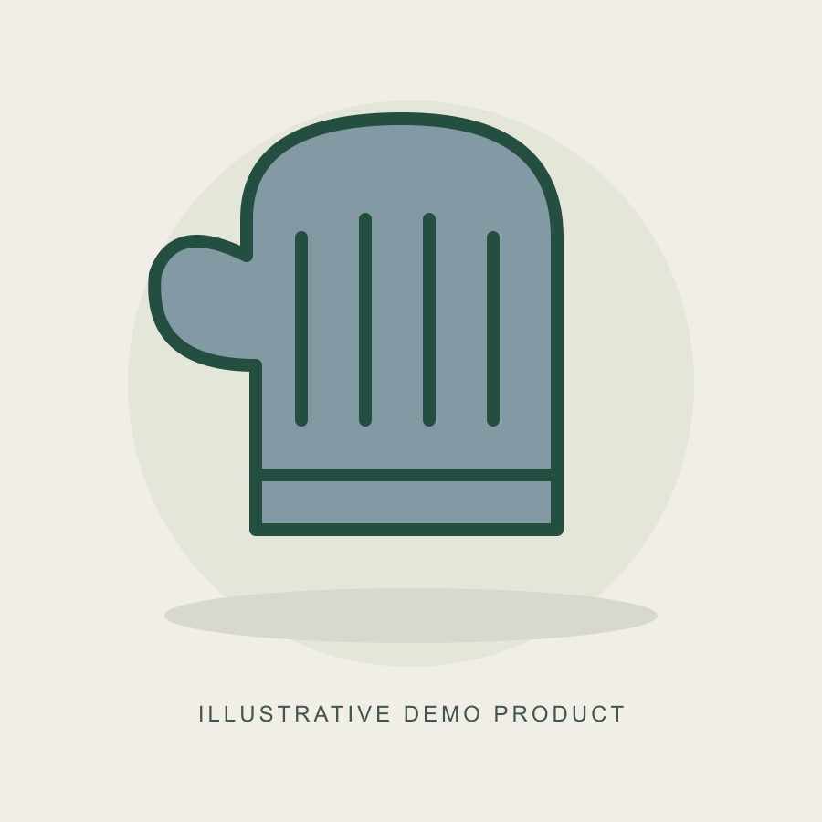 Illustrative demo concept: Microfibre Car Wash Mitt. Not actual supplier inventory.