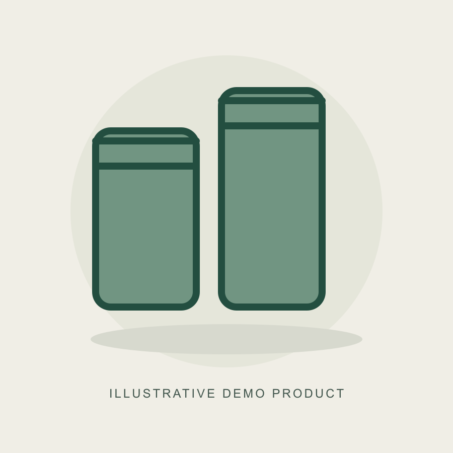 Illustrative demo concept: Stackable Pantry Storage Set. Not actual supplier inventory.