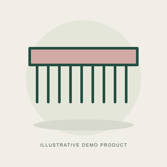 Illustrative demo concept: Wide-Tooth Hair Comb. Not actual supplier inventory.